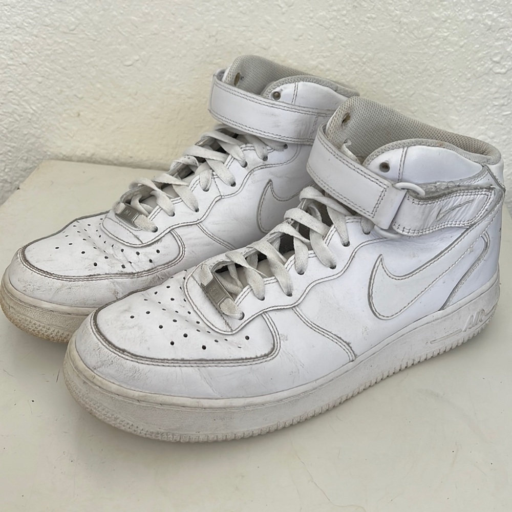 Nike Air Force 1 Sneakers 10.5 White high top